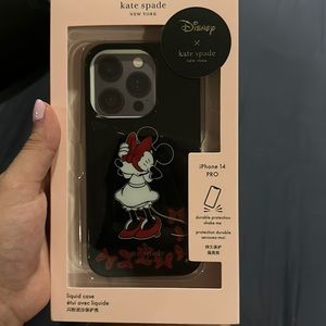 Kate Spade Minnie Mouse Bow liquid Case IPHONE 14 PRO